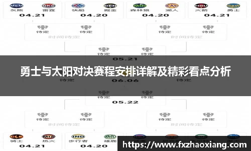 勇士与太阳对决赛程安排详解及精彩看点分析